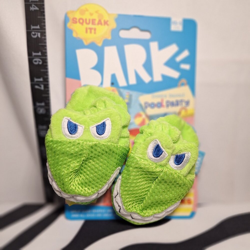 NWT Bark Pool Party Crocs Dog Toy XS-S